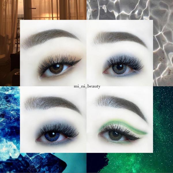 Glossy Ardor brown contacts | 3-tone UV Blocking Contact lenses