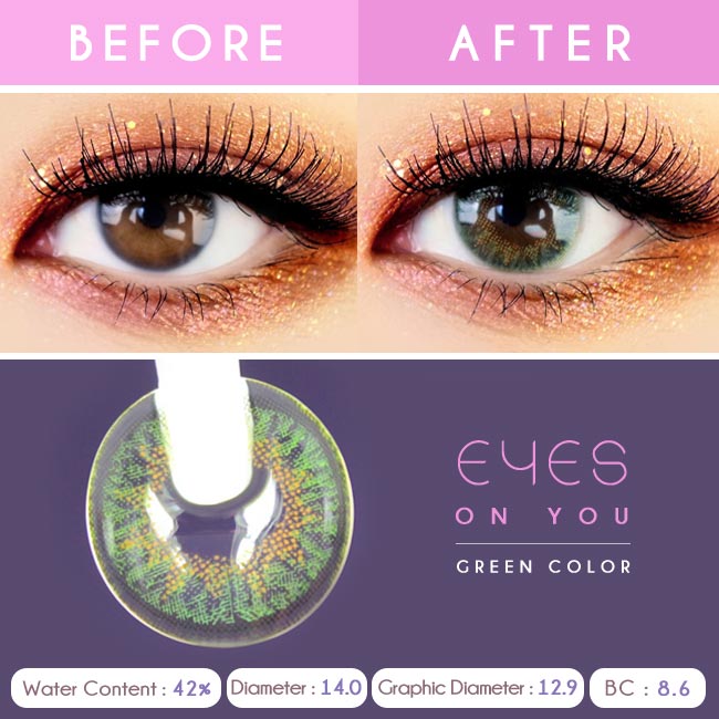 Green Colored Contacts - Eyes on You - Detail