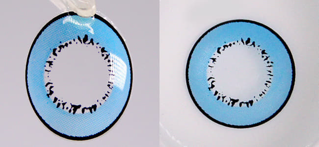 Cosplay UV Halloween Blue Contact lens