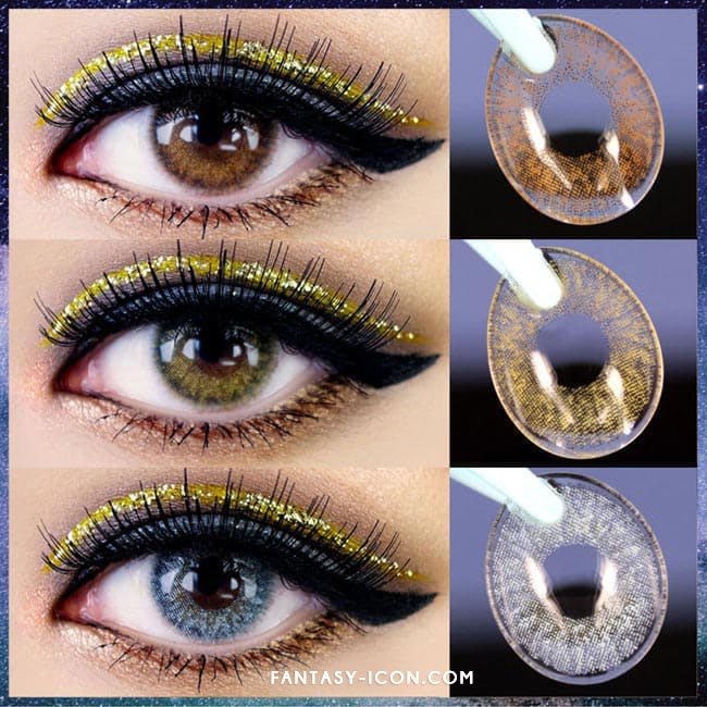 Colored Contacts Alice Dione Brown - Circle Lenses 3
