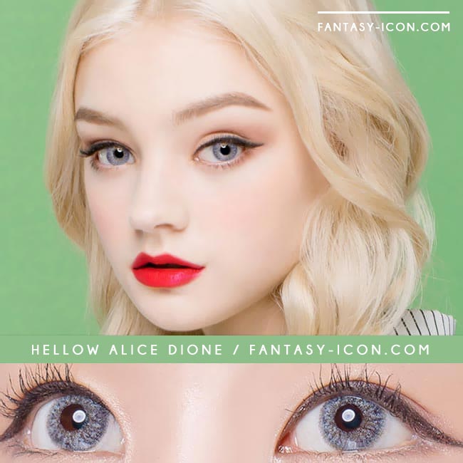 Colored Contacts Alice Dione Grey - Circle Lenses 3