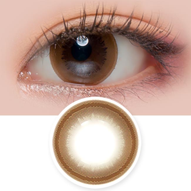 Honey Chocolate Brown Contacts for Hyperopia - farsightedness