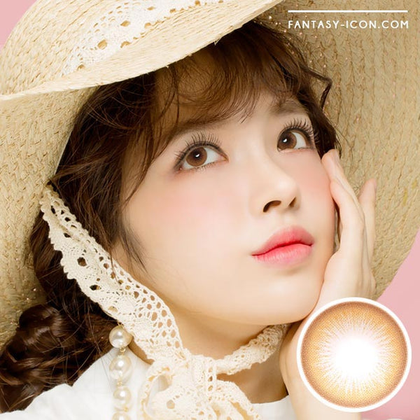 Lady Girl 1 Brown Contacts | Natural Lens | fantasy-icon.com