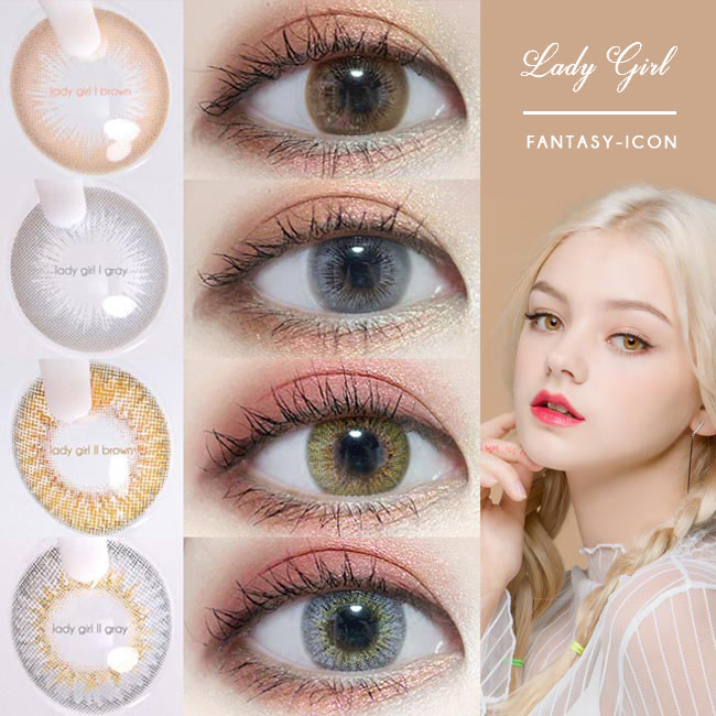 Colored Contacts Lady Girl 2 Brown - Circle Lenses 4