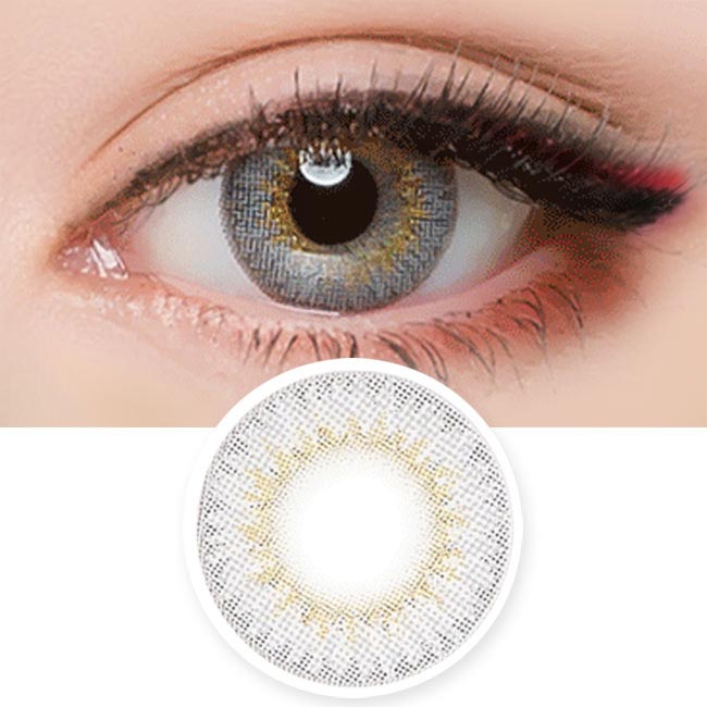  Colored Contacts Lady Girl 2 Grey - Circle Lenses