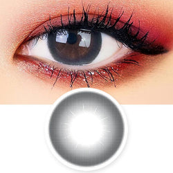 Lily Amber Black Colored Contacts - Circle Lens