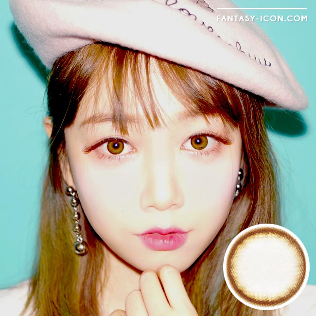 Chocolate Brown Colored Contacts Lottie - Circle Lenses 1