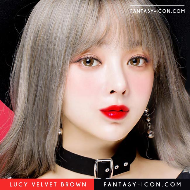 Colored Contacts - Lucy Velvet Brown Circle Lenses 3