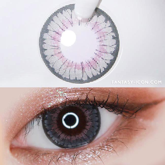 Colored Contacts - Lucy Velvet Grey Circle Lenses 2