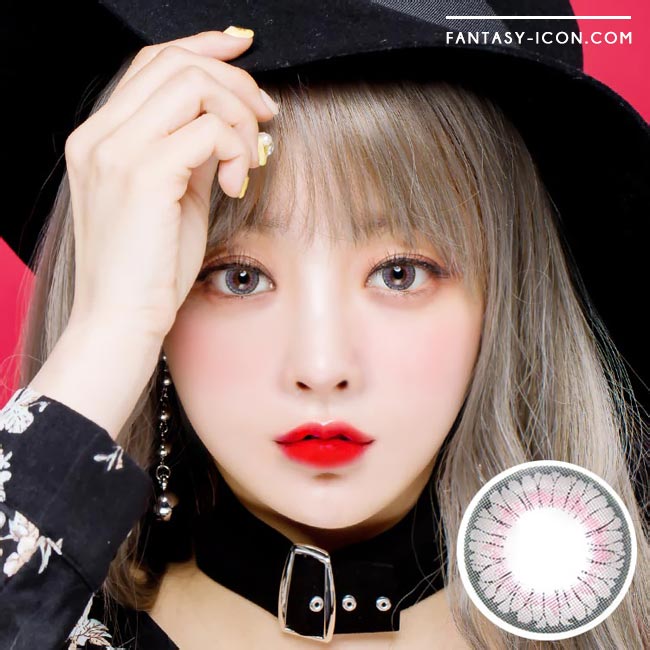 Colored contacts for Hyperopia Lucy Velvet Grey 1