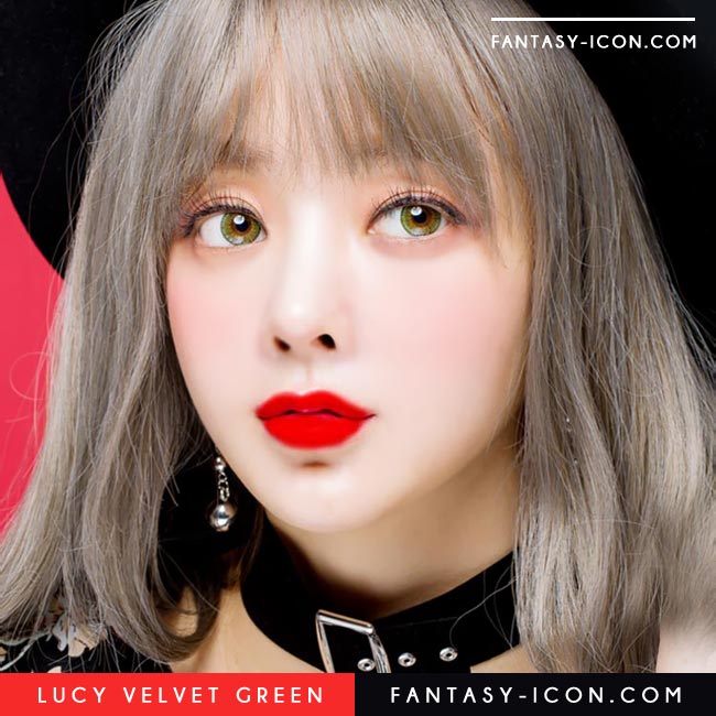 Colored Contacts - Lucy Velvet Green Circle Lenses 3