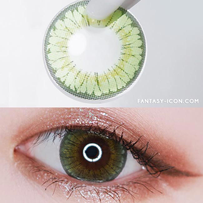 Colored contacts for Hyperopia Lucy Velvet Green 2