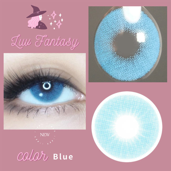 Luv Fantasy Blue Contacts UV Blocking