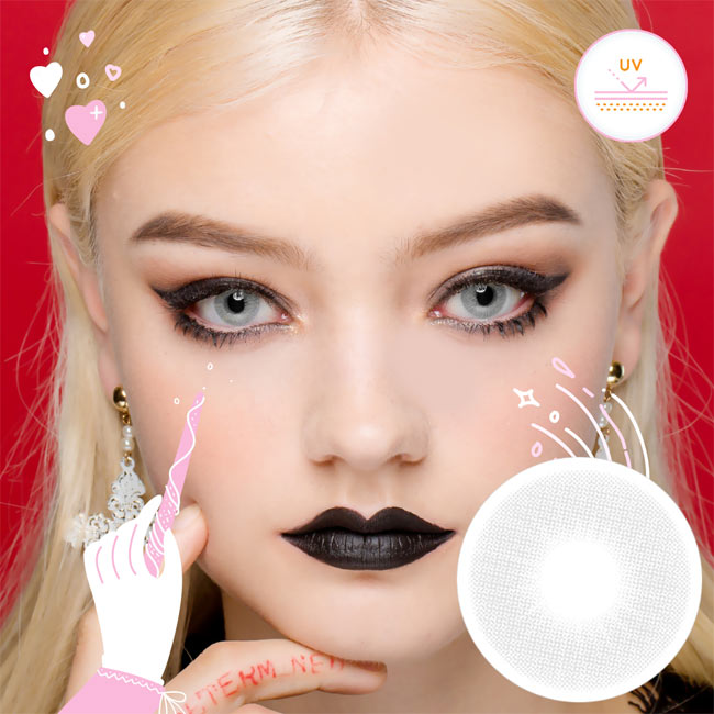 Luv Fantasy Gray Contacts | Innovision Colored Contact Lenses – fantasy ...