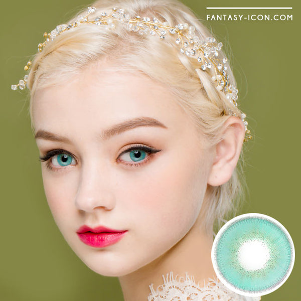 Luxury Fiore Aqua Blue Contacts UV Blocking Colored Contacts fantasyicon