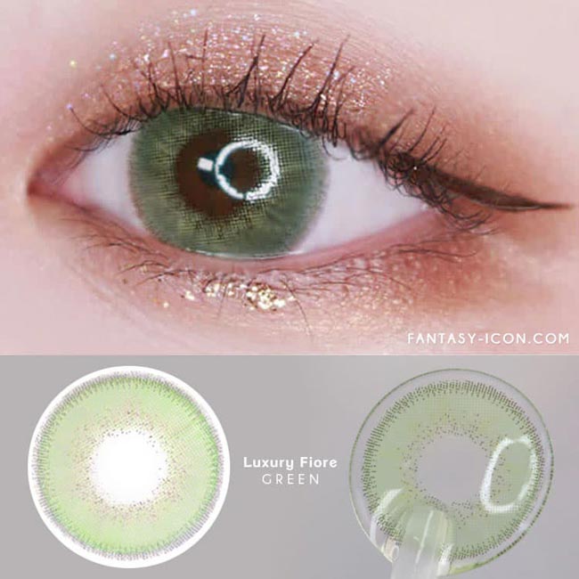 Luxury Fiore Green Contacts | UV Blocking