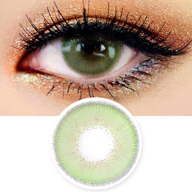 Green Eye Contacts With Case - Glam Contacts