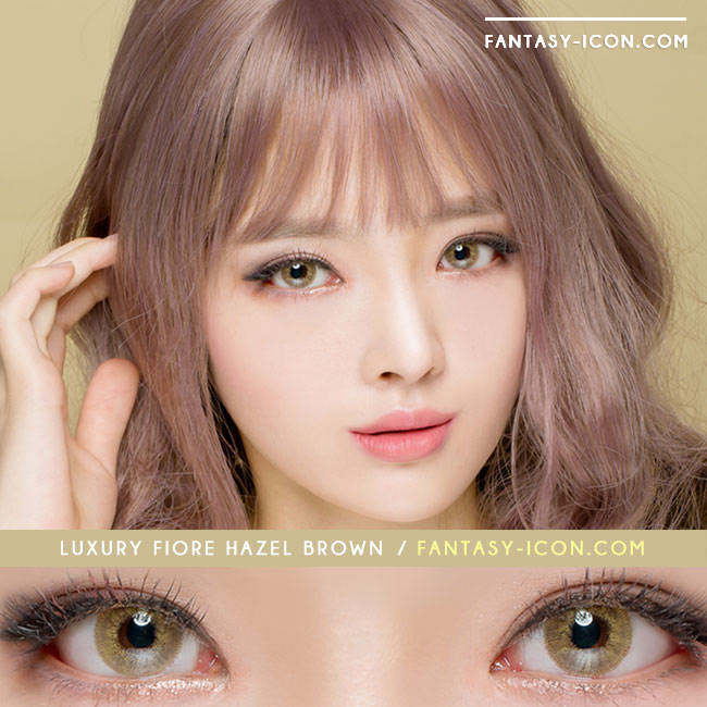 Luxury Fiore Hazel Brown Colored Contact Lenses