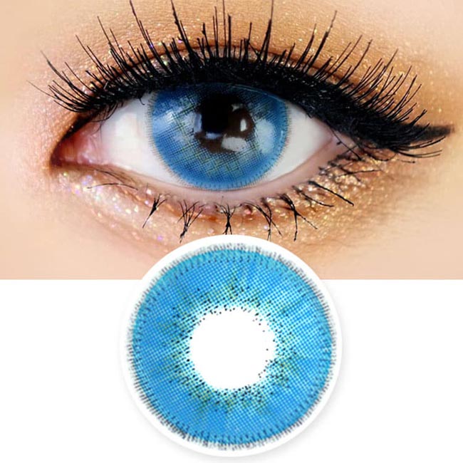 Innovision Luxury Fiore Sapphire Blue Contacts