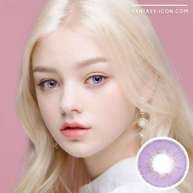 Luxury Fiore Violet Contacts | UV Blocking Colored Contacts – fantasy-icon