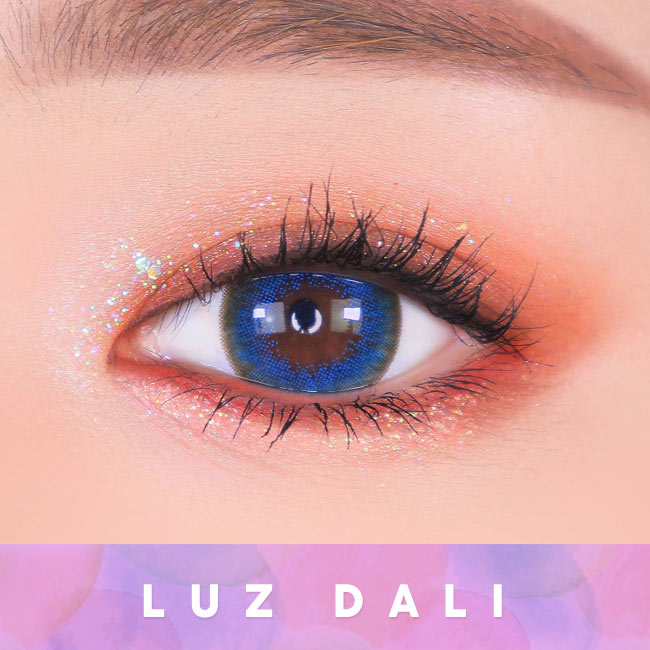 Luz Dali Extra Blue Contacts | Aqua Circle Lens Eyes Detail 2
