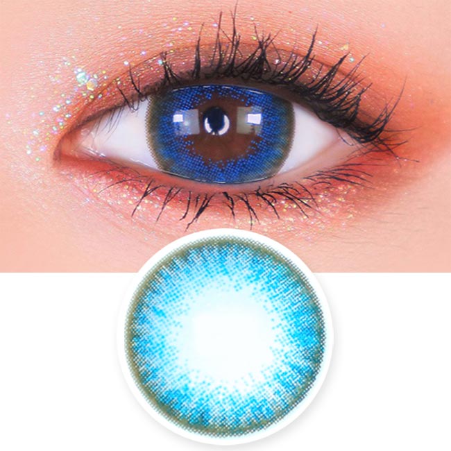 Luz Dali Extra Blue Contacts | Aqua Circle Lens