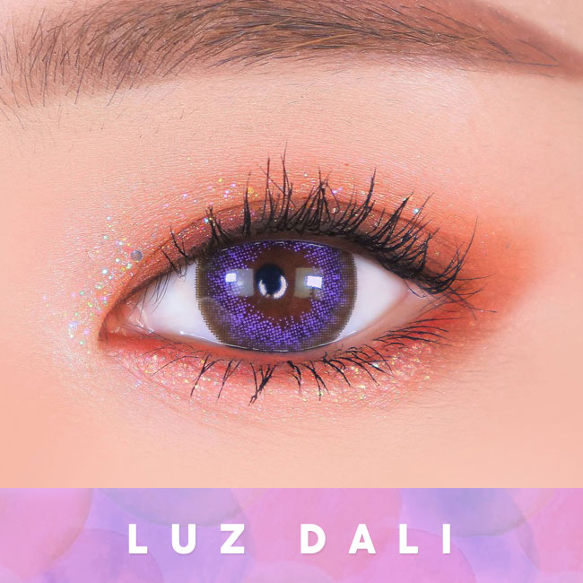 Luz Dali Extra Violet Contacts for Hperopyia | Purple farsightedness Eyes Detail