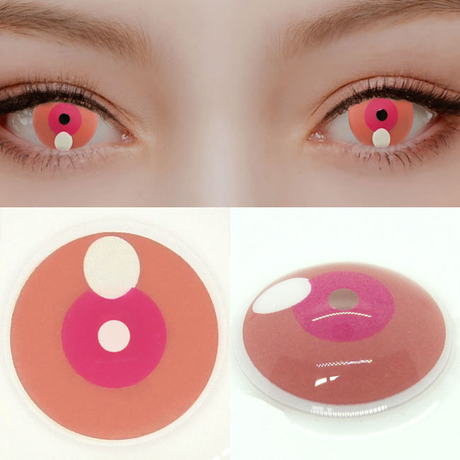 Halloween Manga pink Red Orange contacts