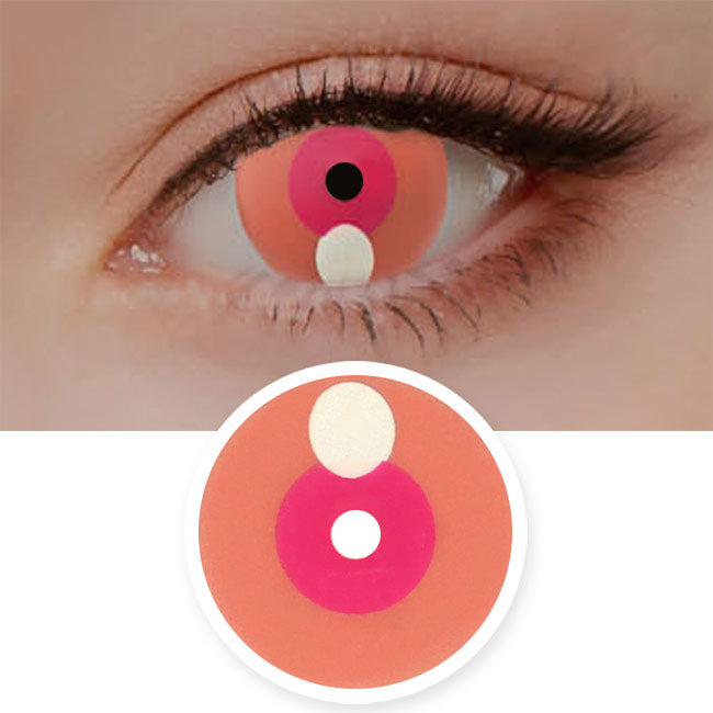 Manga pink Red Orange contacts
