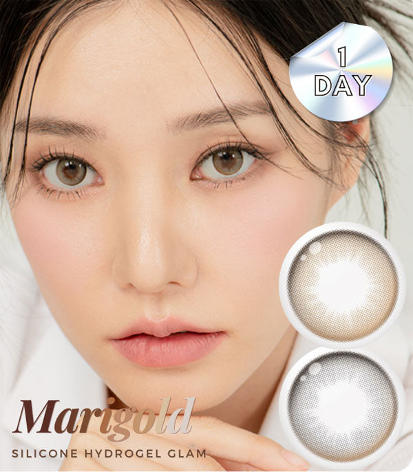 Marigold brown gray contacts 1day 10Lenses