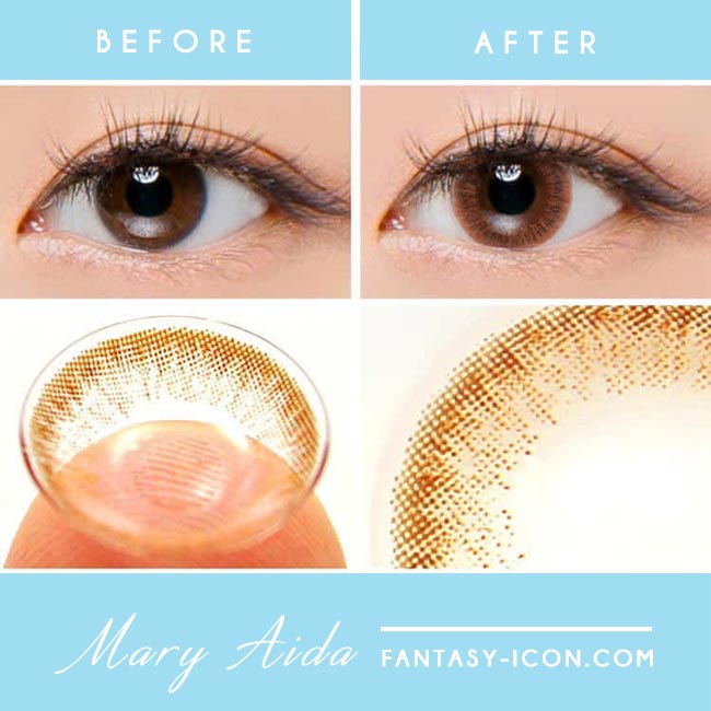 Colored Contacts Mary Aida Brown - Circle Lenses 3