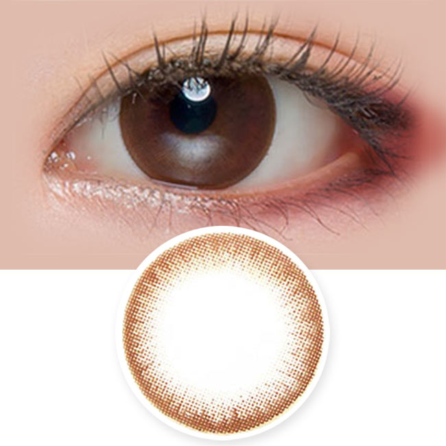 Colored Contacts Milky Dali Brown Black - Circle Lenses