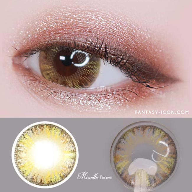 Colored Contacts Minette Brown - Circle Lenses 2