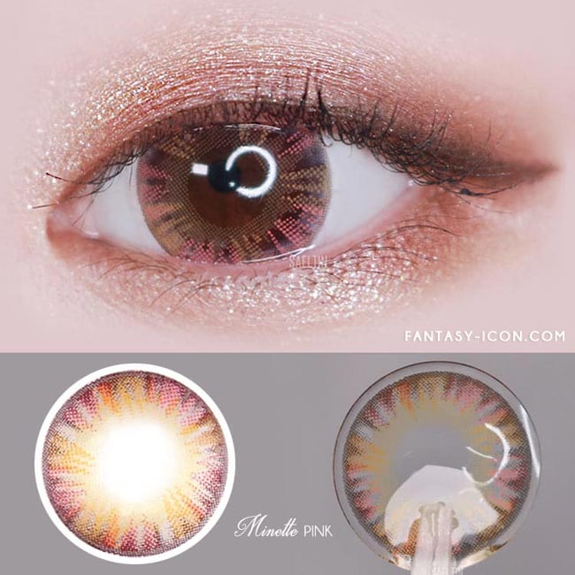  Colored Contacts Minette Pink - Circle Lenses 2