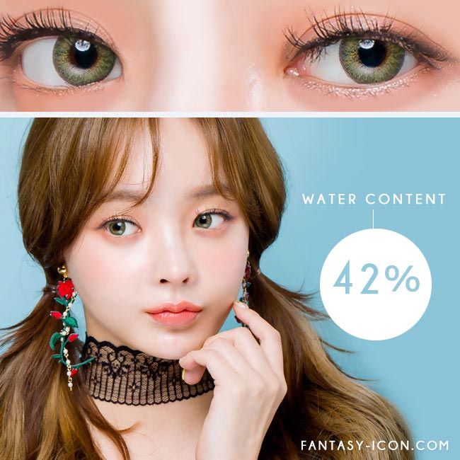 Colored Contacts For Astigmatism - Moist Barbie Green Toric Lens - eye model