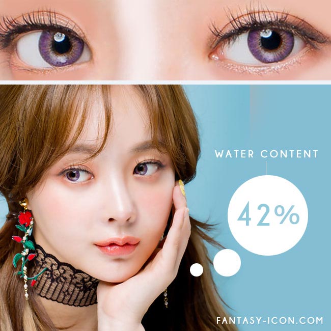 Toric Lens Violet Colored Contacts For Astigmatism Moist Barbie 3 tone -pink eyes