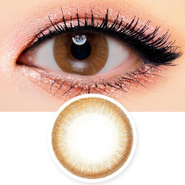 Toric Lens Luna Monet Brown Colored Contacts For Astigmatism