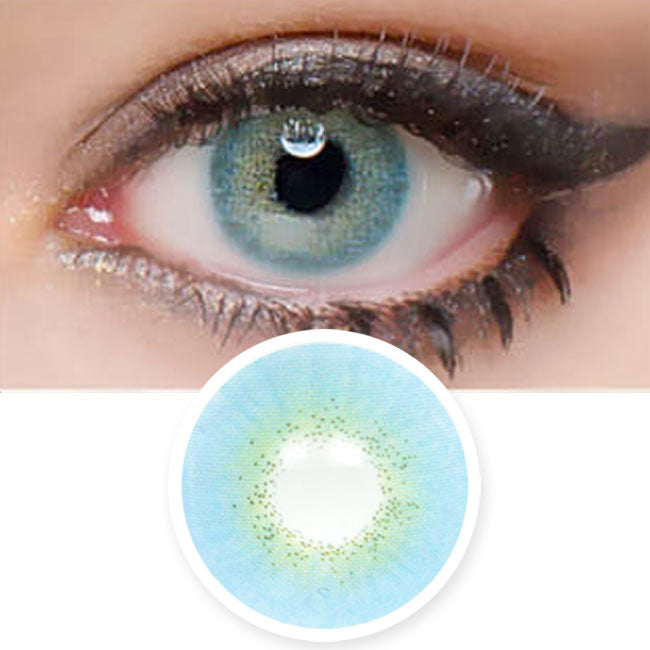 blue circle lenses