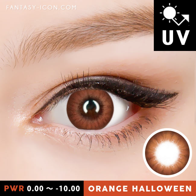 Orange Brown Contacts Halloween Electro