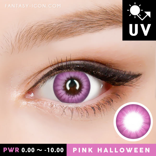 Pink Contacts Halloween Electro Lenses
