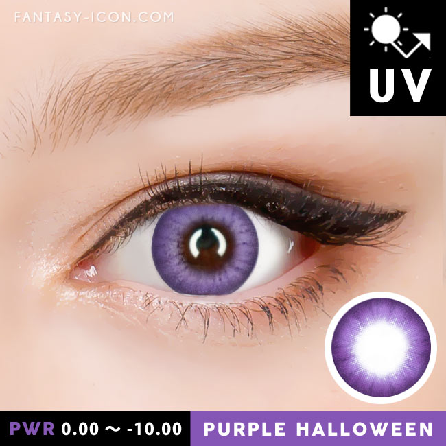 Purple Contacts Halloween Violet Electro Lenses