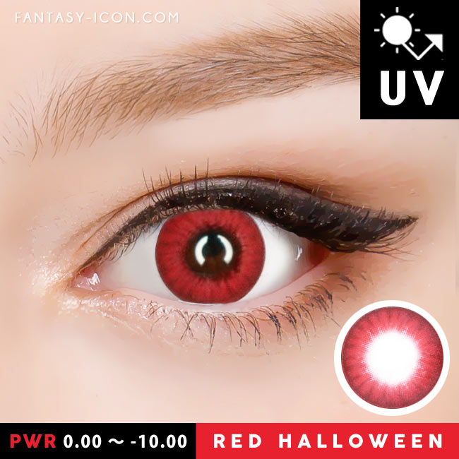 Red Contacts Halloween Electro Lenses