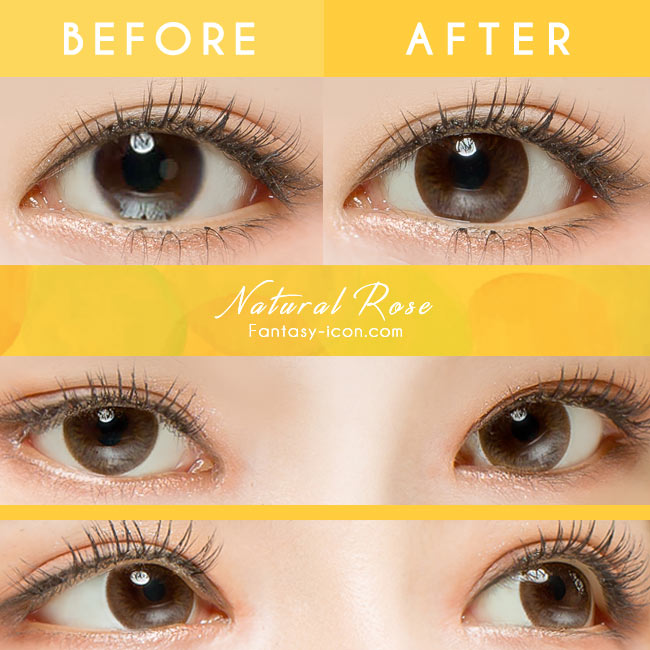 Natural Rose Brown Toric Contacts for Astigmatism detail