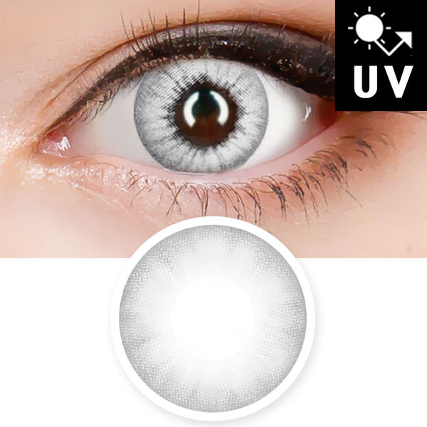 Natural White Contacts Halloween Electro Lenses Prescription UV Blocking