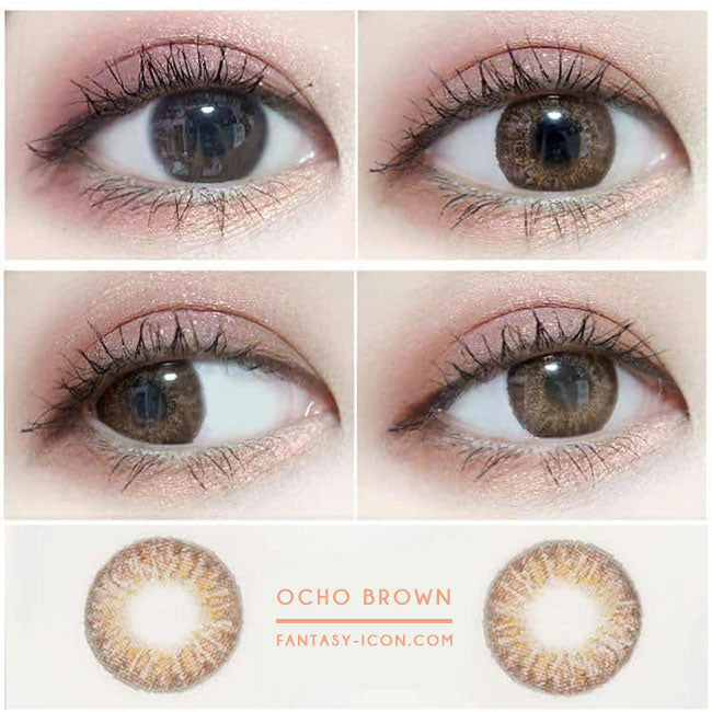 Colored Contacts Ocho Brown - Circle Lenses 2
