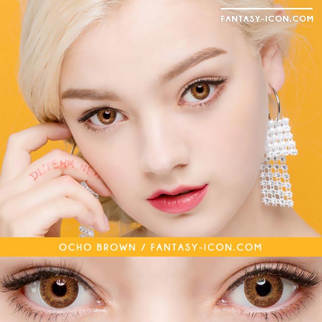 Colored Contacts Ocho Brown - Circle Lenses 4