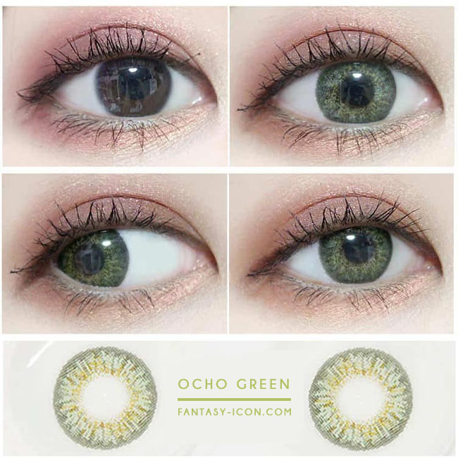 Colored Contacts Ocho Green - Circle Lenses 2