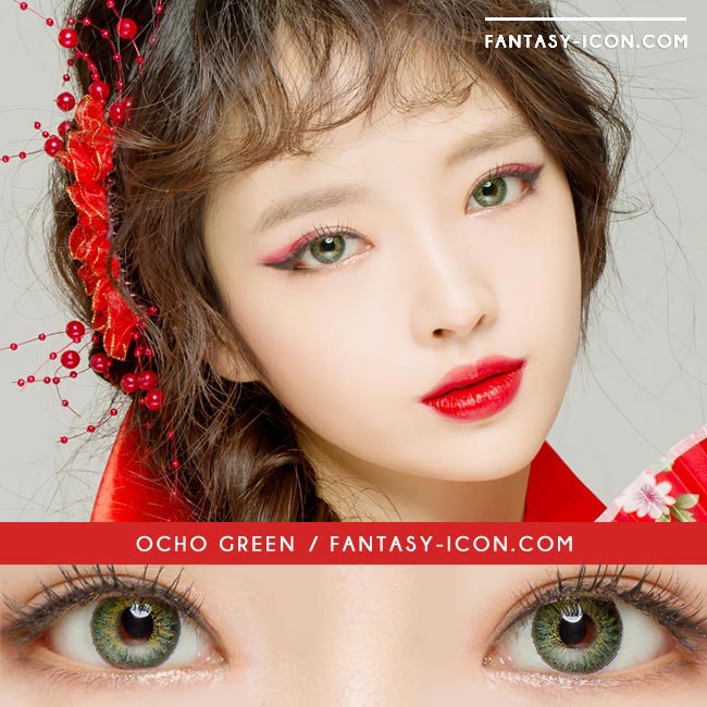 Colored Contacts Ocho Green - Circle Lenses 3