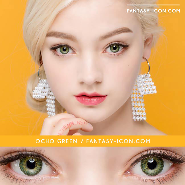 Colored Contacts Ocho Green - Circle Lenses 4