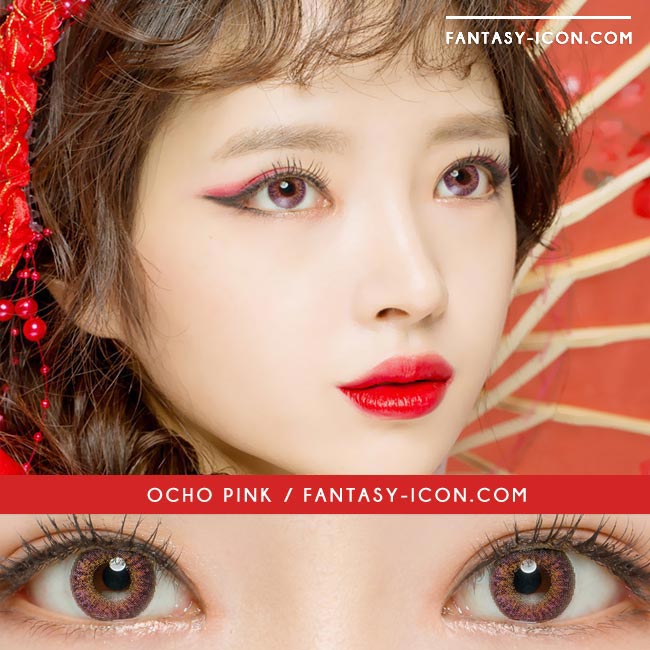 Colored Contacts Ocho Pink - Circle Lenses 3